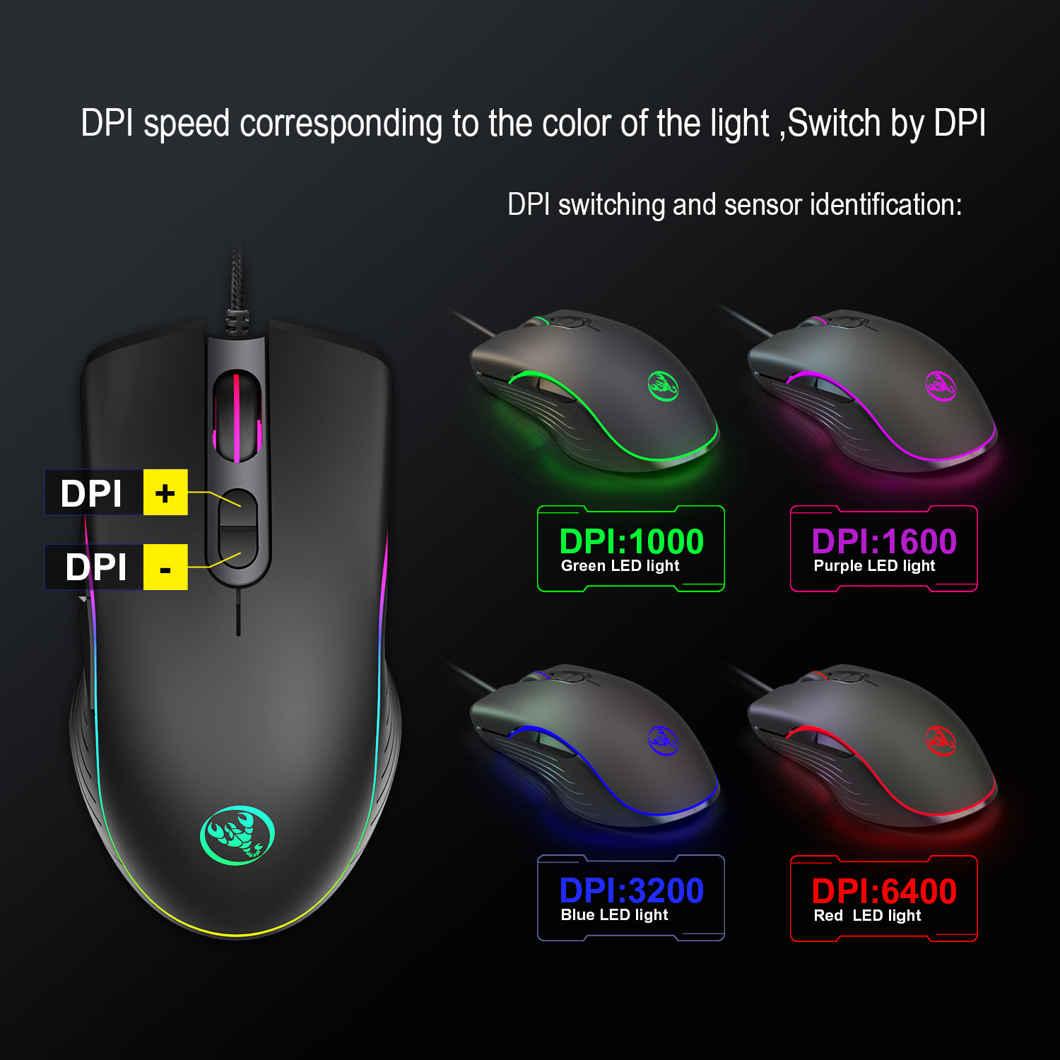 Glowing Gaming Mouse Gaming Wired Mouse — view 2