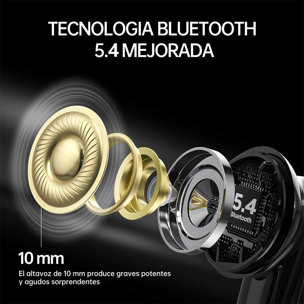 Tws Anc Wireless Headphones Silent Disco Wireless Headphones Noise Cancelling Earphones Outdoor Sports Headphones — view 4