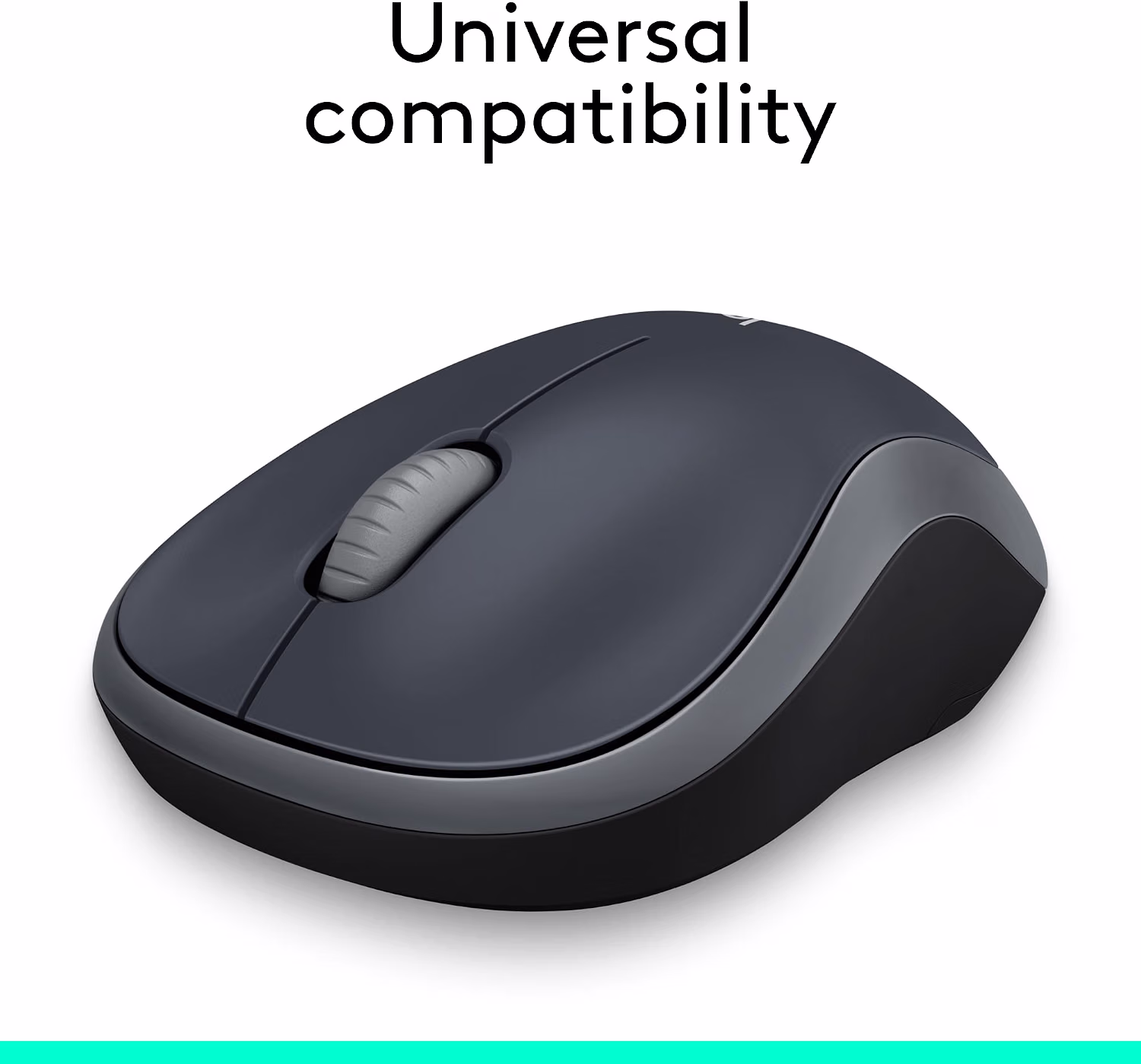 Logitech M185 Compact Ambidextrous 2.4 GHz Wireless Mouse - Swift Grey — view 3
