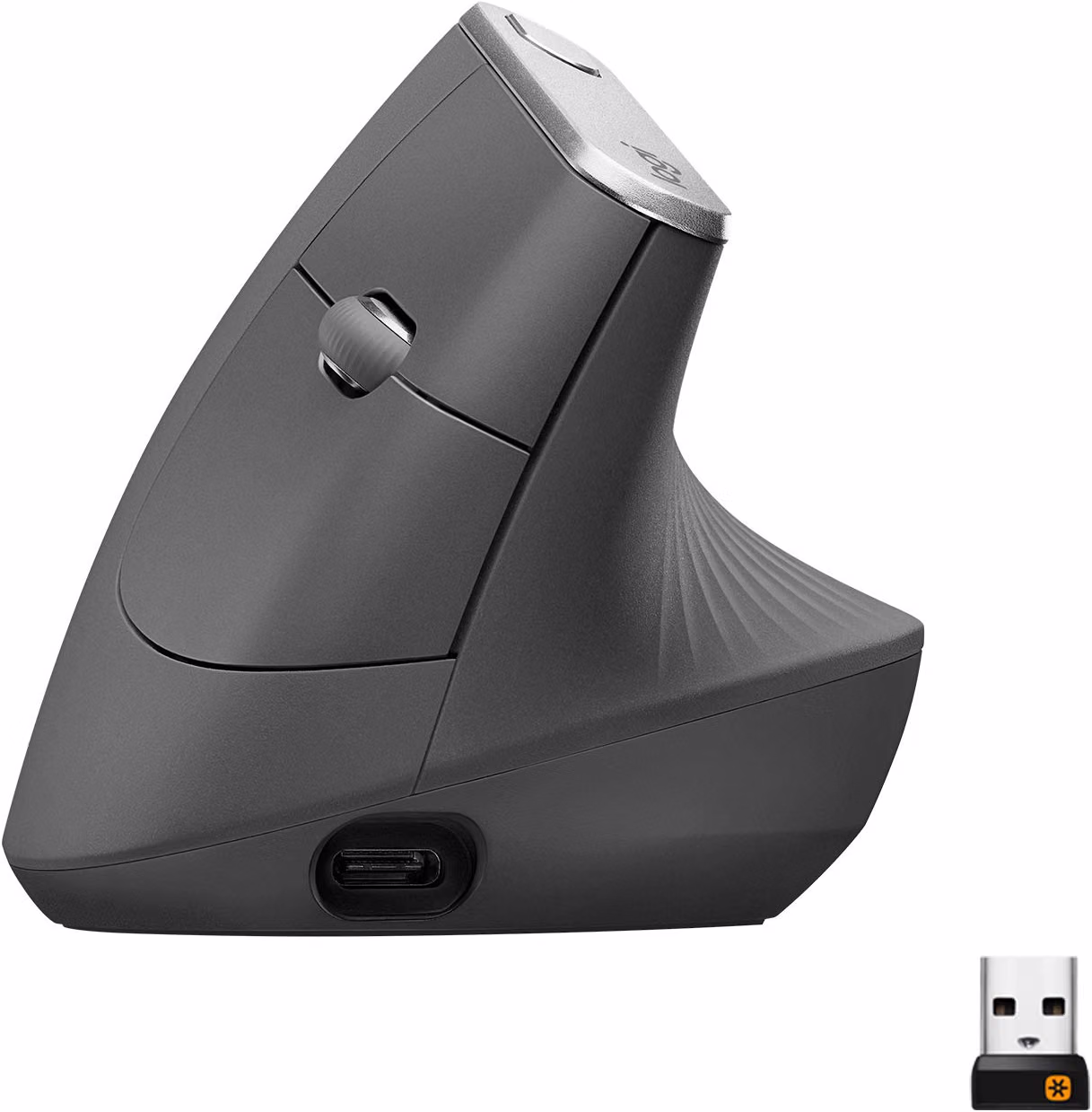 Logitech MX Vertical Wireless Mouse Ergonomic Design - Graphite