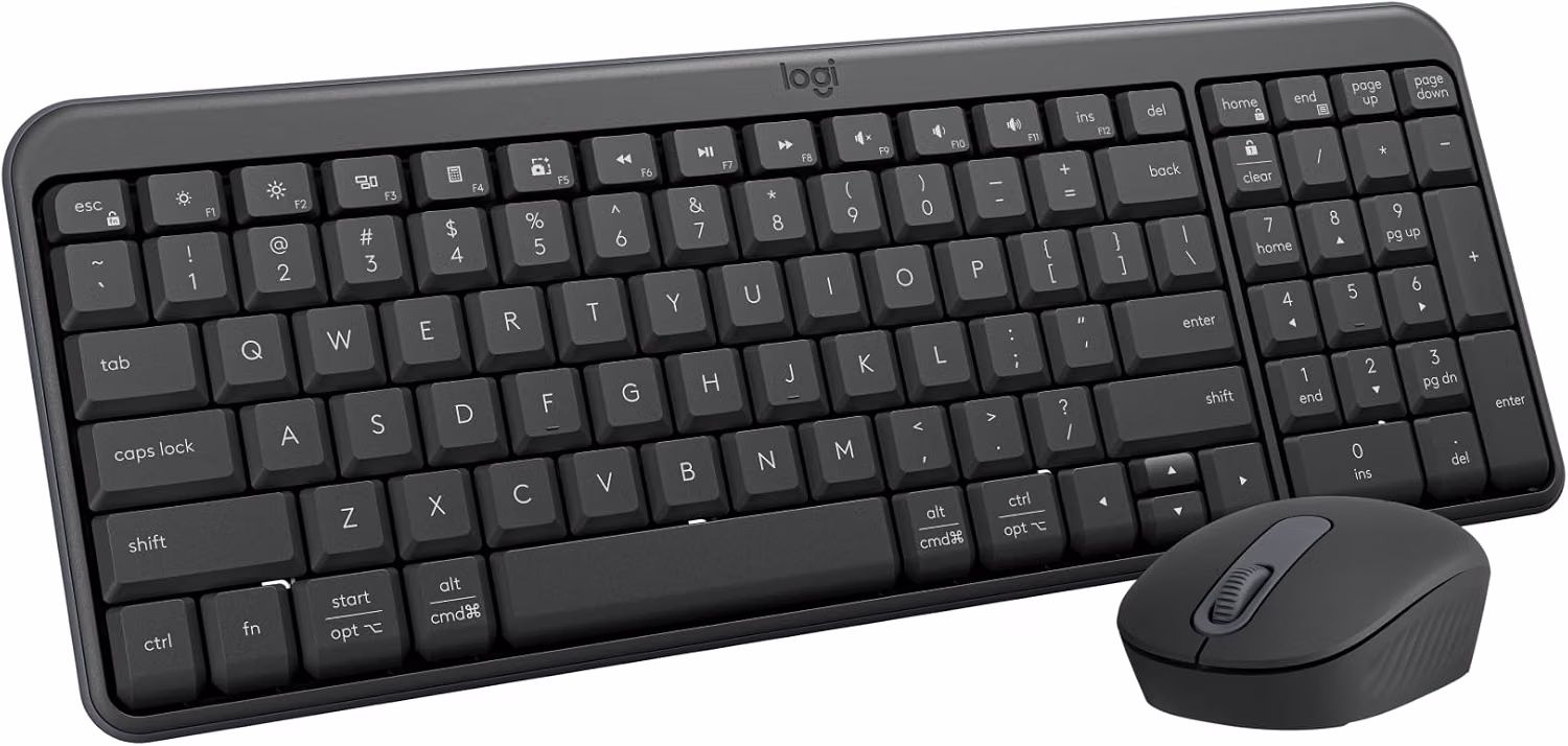 Logitech MK250 Wireless Bluetooth Keyboard and Mouse Combo - Graphite — view 8
