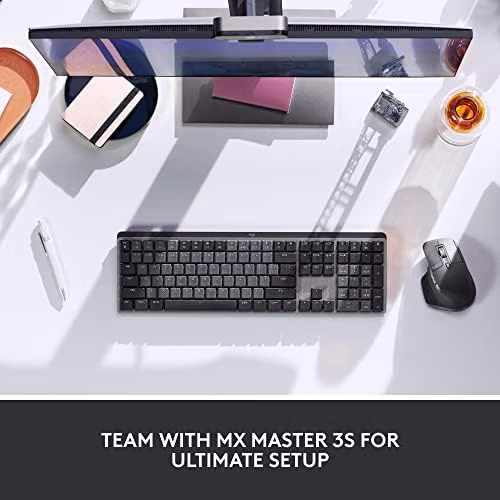 Logitech MX Mechanical Wireless Illuminated Keyboard Tactile - Graphite — view 6