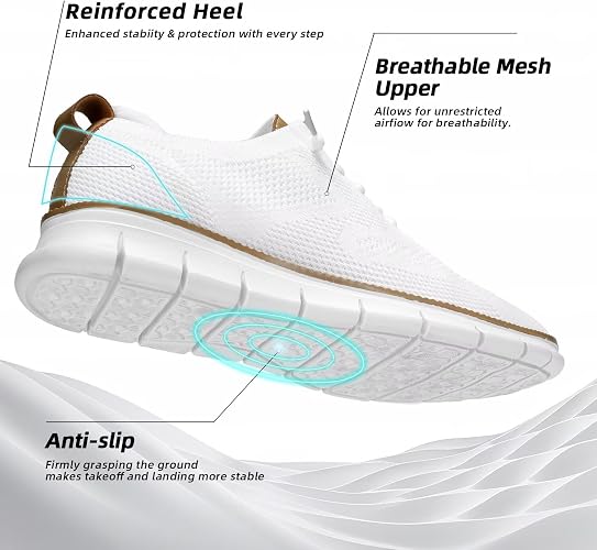 Nike Men's Casual Dress Oxfords Fashion Walking Sneakers with Mesh Upper and Memory Foam Insole — view 2