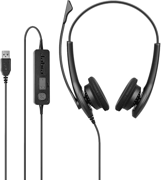 Jabra Biz 1100 EDU Duo USB Wired Headset Black — view 4