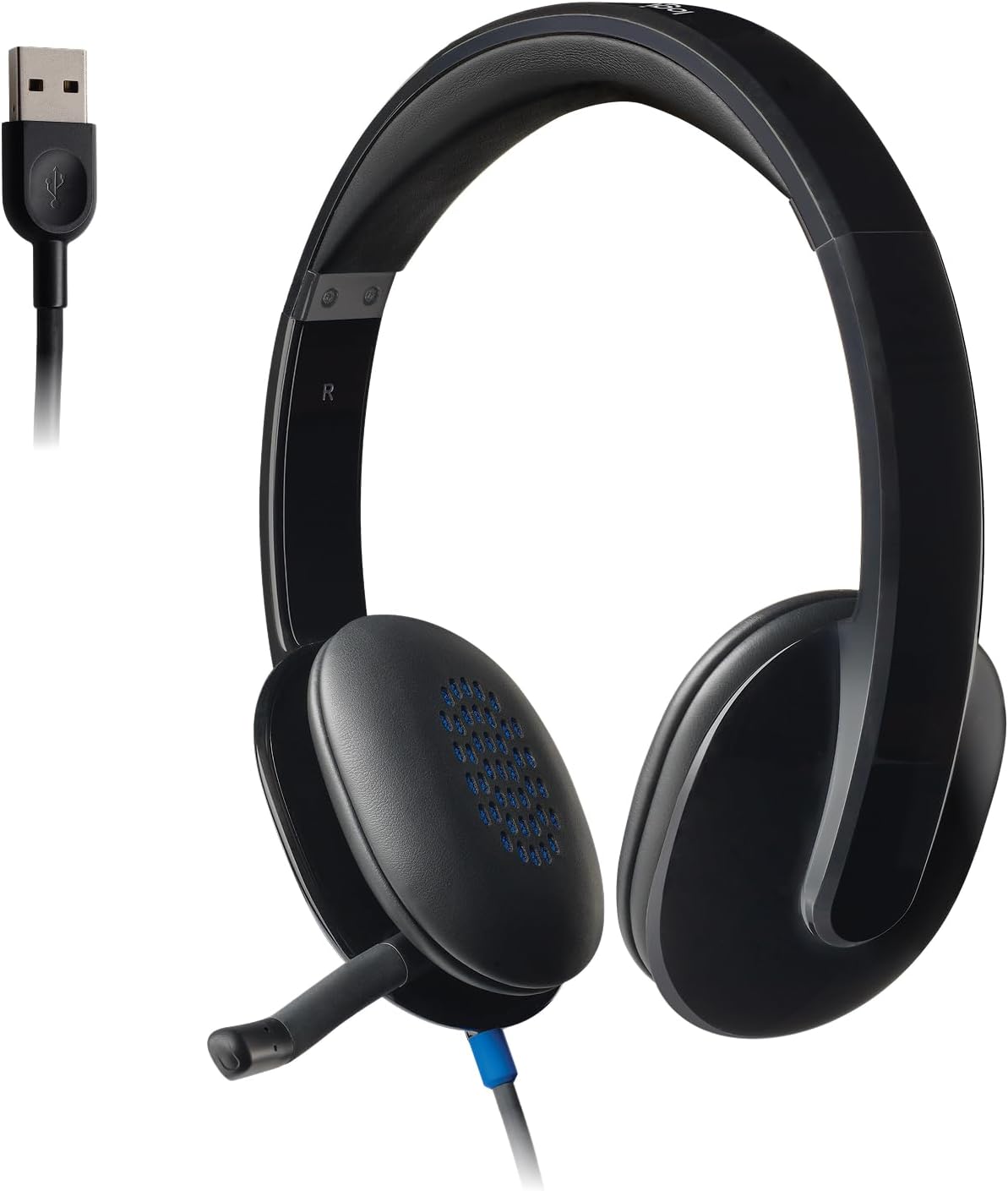 Logitech H540 Wired Headset for Windows and Mac, USB-A, Black — view 6