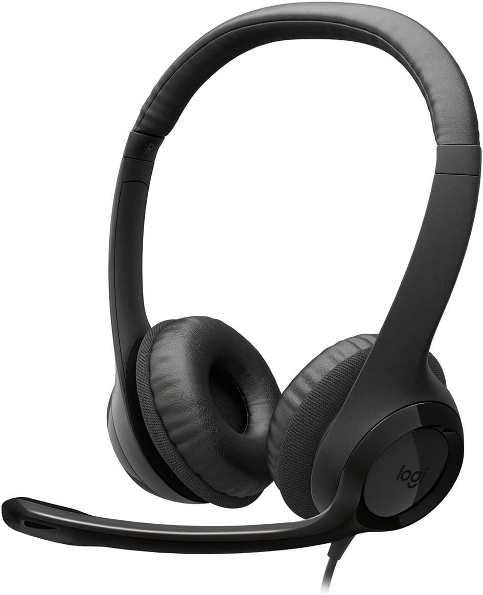 Logitech H390 Wired Headphones with Mic, USB Headset with Microphone for PC, Noise Cancelling Microphone — view 4