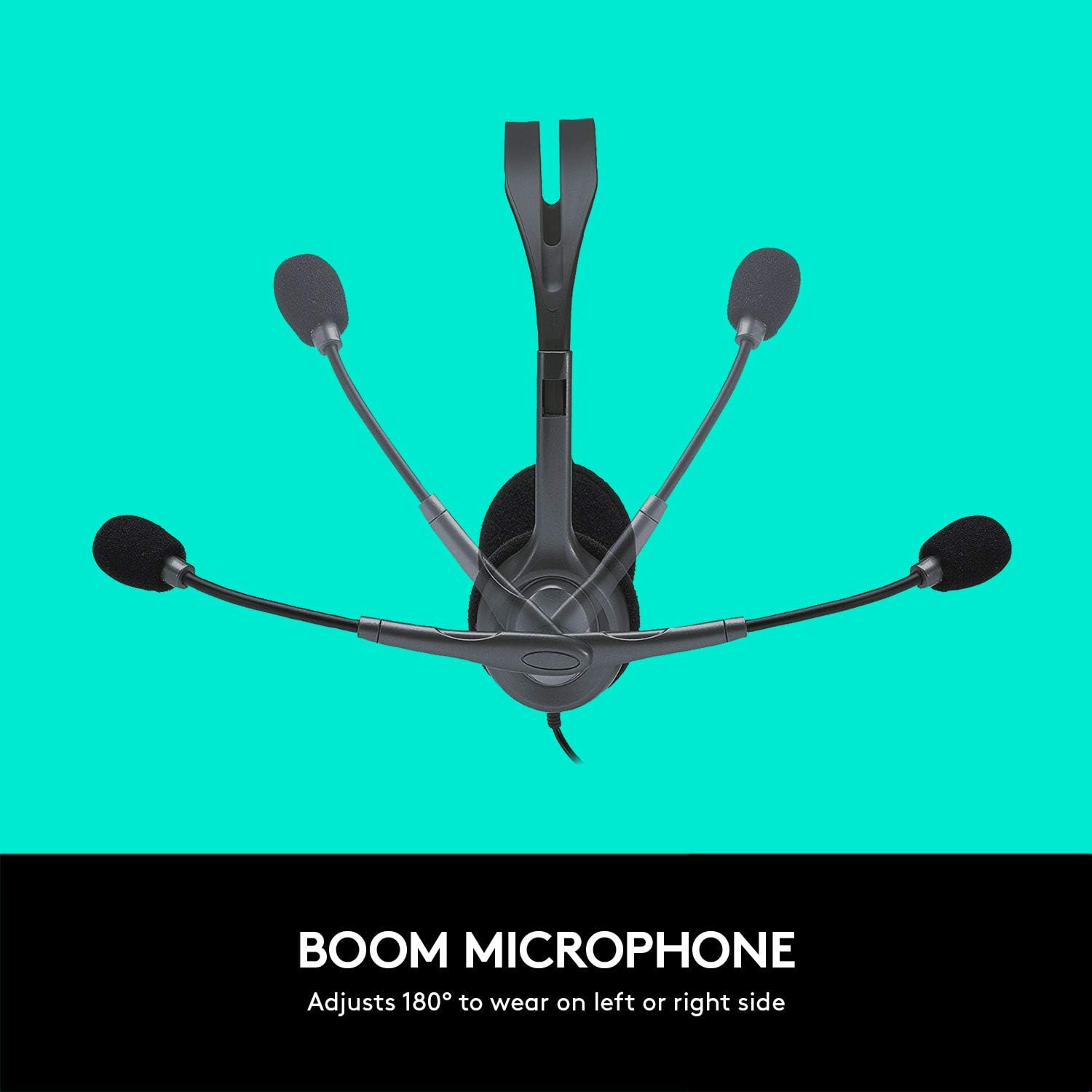 Logitech H111 Stereo Headset with 3.5 mm Audio Jack - Black — view 5