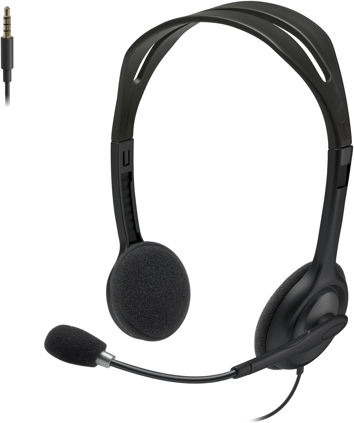 Logitech H111 Stereo Headset with 3.5 mm Audio Jack - Black — view 7