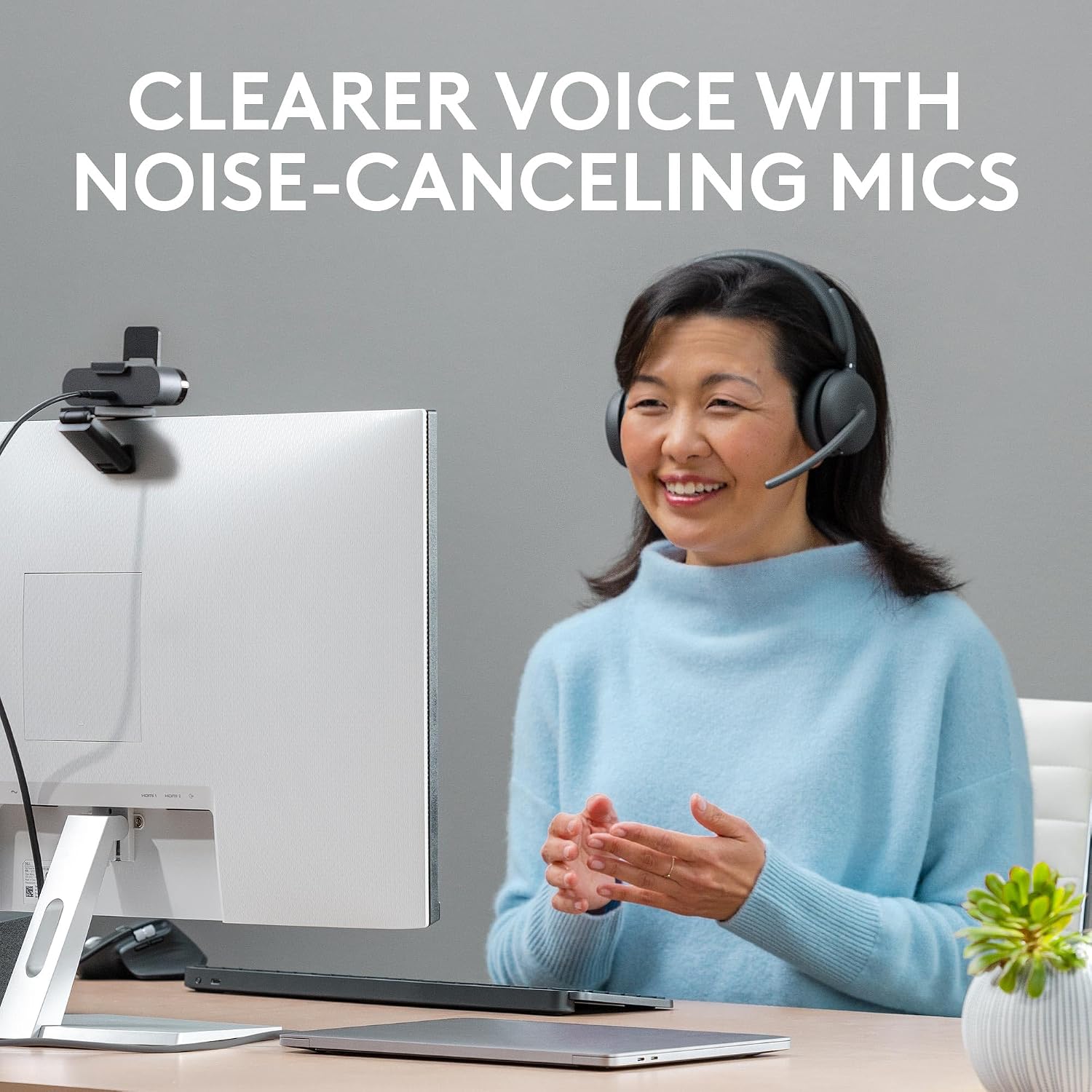 Logitech Zone 950 Premium Noise Canceling Headset Hybrid ANC - Graphite — view 6