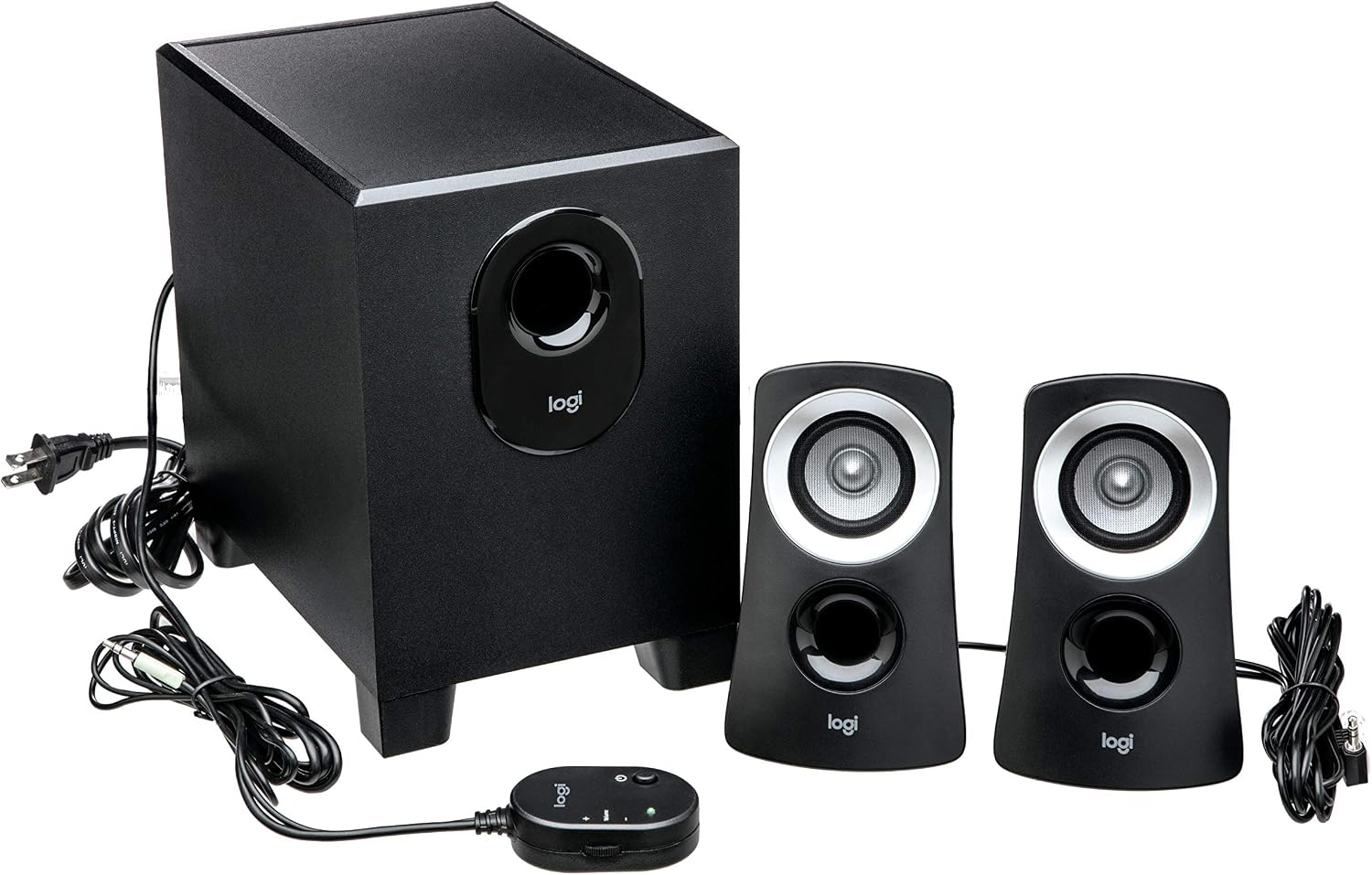 Logitech Z313 2.1 Multimedia Speaker System with Subwoofer - Black — view 2