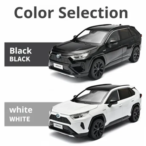 Toyota Rav4 2023 Diecast Model Car 1:18 Scale — Black — view 2