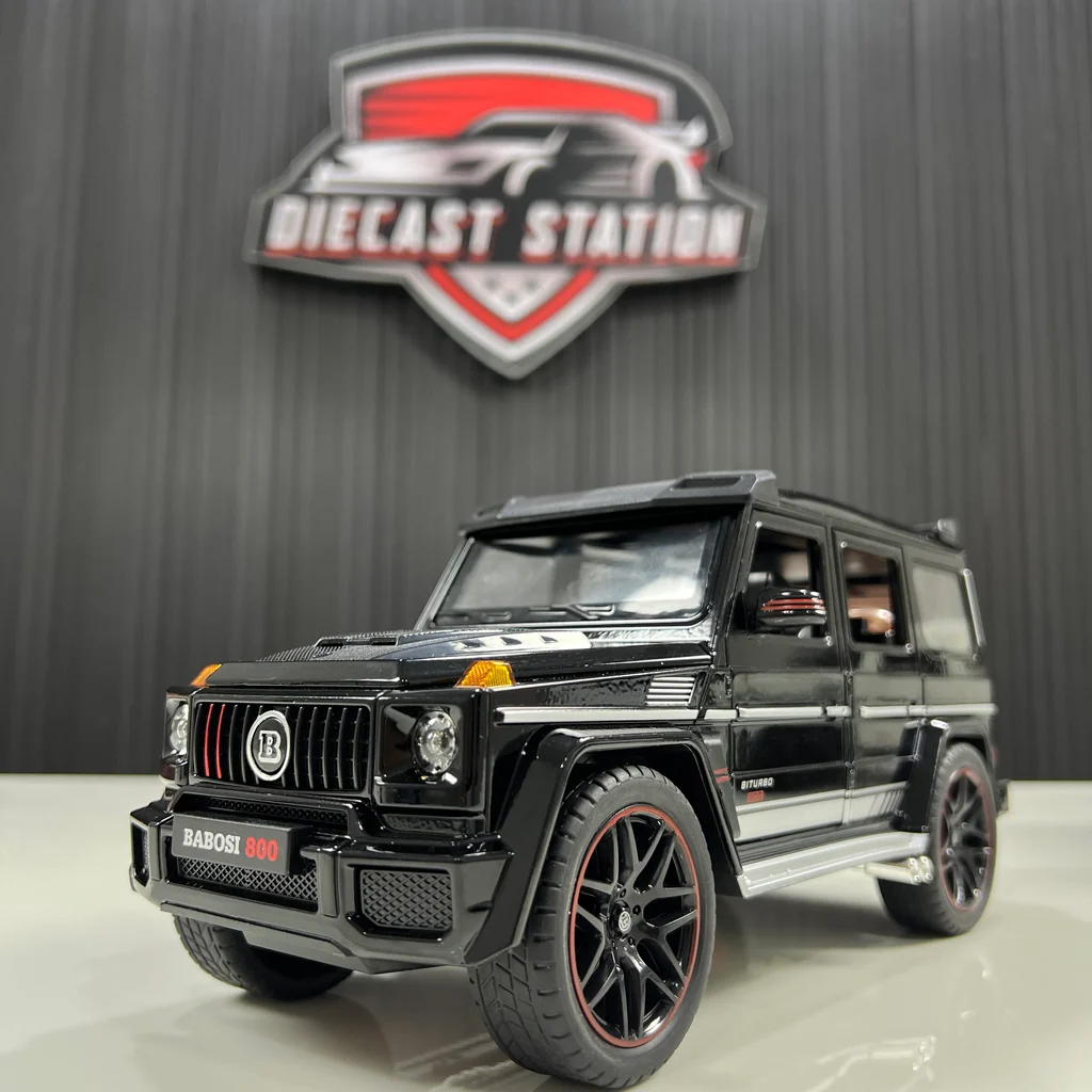 Mercedes Brabus G-800 Diecast Model Car 1:18 Scale Metal Alloy Replica — Black