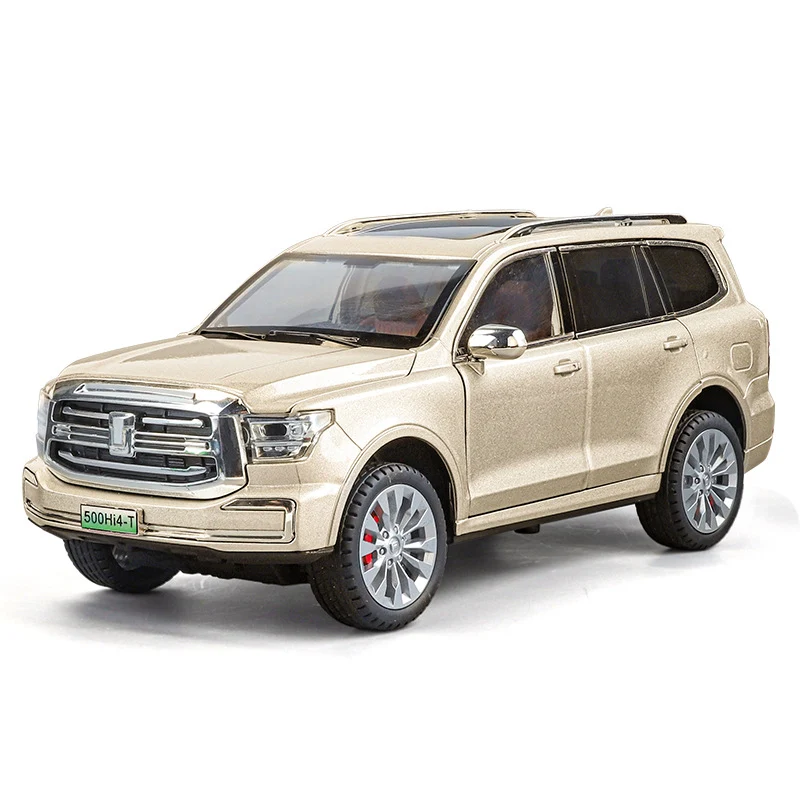 GWM Tank 500 1/24 Scale Diecast Model Car Metal Alloy Collectible — Golden