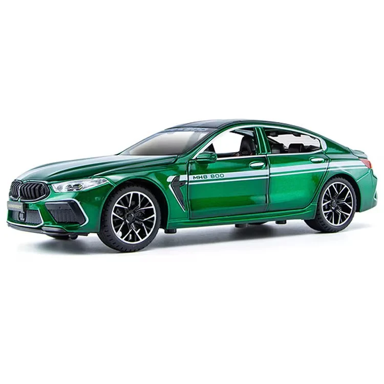 MiniAuto BMW M8 Competition Diecast Sports Car Model 1:24 Scale — Green
