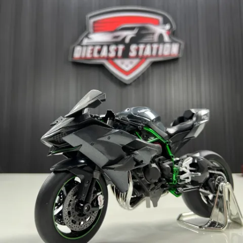 Kawasaki Ninja H2R 1:9 Big Scale Diecast Model Motorcycle — view 3