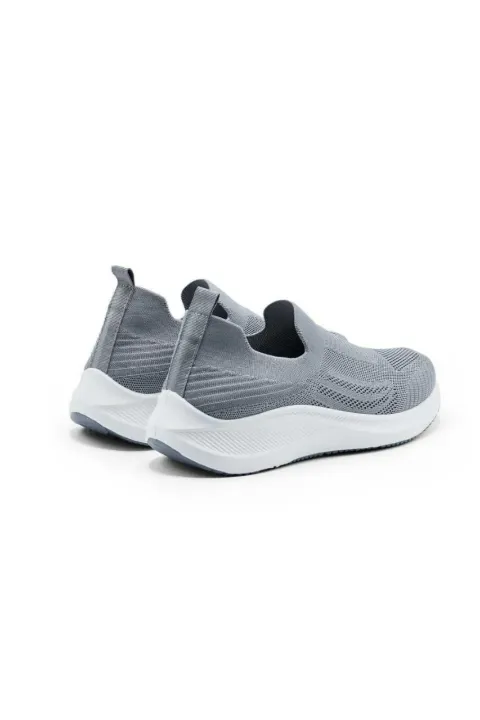 Grey Slip-On Walking Sneakers For Men Size 40-45 — 40 — view 2