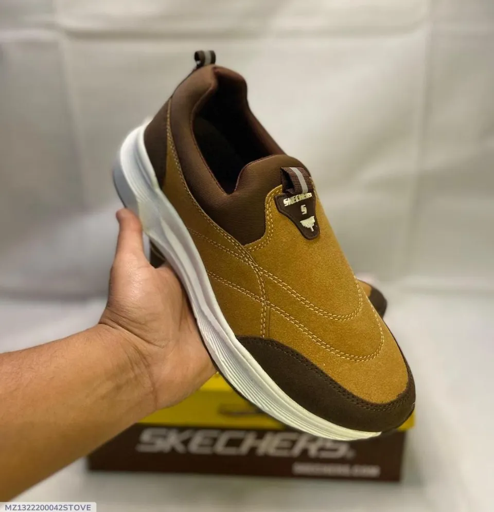 Stove Men's Mustard Skechers EVA Casual Slip-On Shoes Sizes 39 to 44 — 39