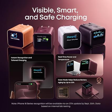 Anker Nano Charger 45W with Smart Display and USB-C Cable — view 3