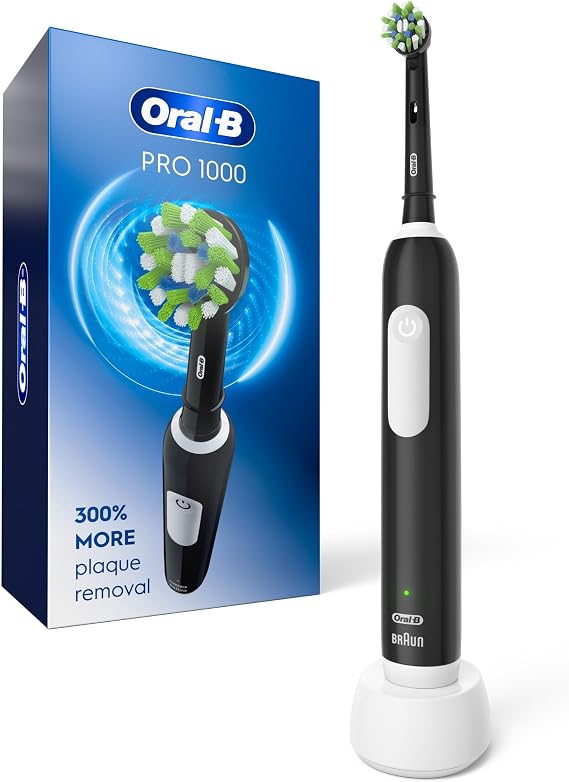 Oral-B Pro 1000 Rechargeable Electric Toothbrush Black — Black