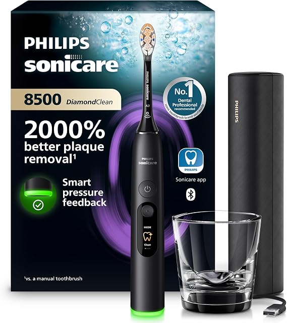 Philips Sonicare Next-Gen DiamondClean 8500 Electric Toothbrush, Black — Black