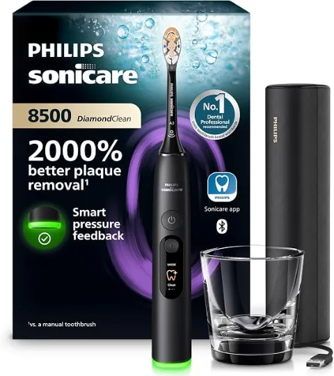 Philips Sonicare Next-Gen DiamondClean 8500 Electric Toothbrush, Black — Black