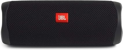 Jiayun Waterproof Portable Bluetooth Speaker FLIP 5, 20W Stereo Sound, IPX7, Black — Black