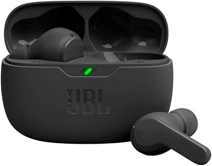 JBL Vibe Beam True Wireless In-Ear Earbuds, Sound Isolation, Speed Charging, Black — Black
