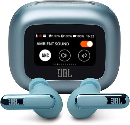 JBL Live Beam 3 True Wireless Noise-Cancelling Earbuds Black