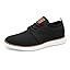 Bruno Marc Men KnitFlex Breeze Casual Dress Sneakers Breathable Mesh Lace-Up Derby Shoes — Black, 6.5 — view 6