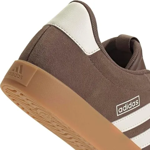 adidas Women's VL Court 3.0 Sneakers, Low-Cut Casual Shoes — Earth Strata/Chalk White/Gum, 6 — view 6