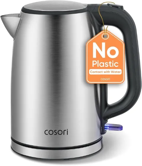 Cosori Stainless Steel Electric Kettle 1.7L 1500W Hot Water Boiler Tea Kettle — view 2