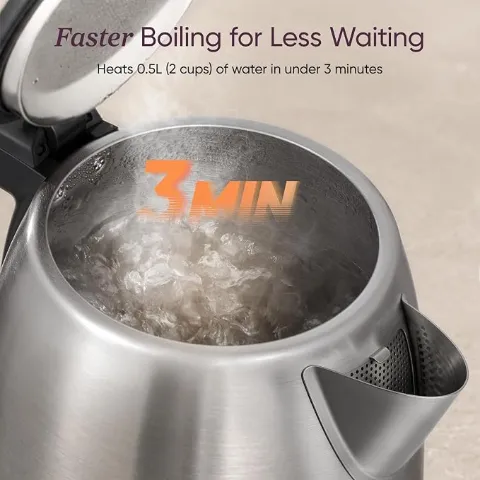 Cosori Stainless Steel Electric Kettle 1.7L 1500W Hot Water Boiler Tea Kettle — view 5