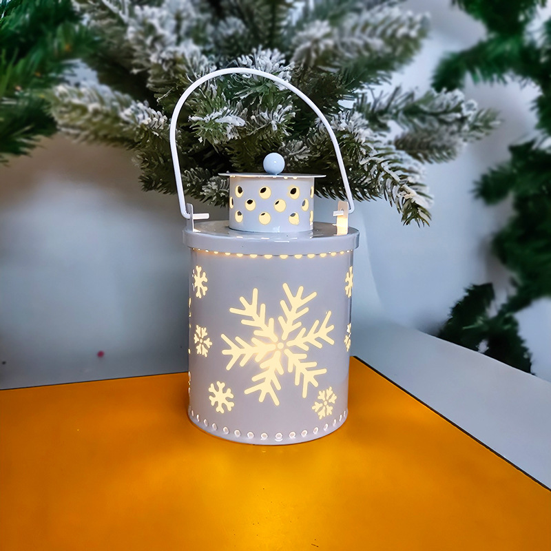 Christmas Candle Lights LED Small Lanterns Wind Lights Electronic Candles Nordic Style Creative Holiday Decoration Decorations — view 6