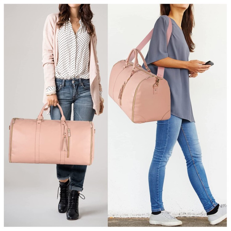 Large Capacity Travel Duffle Bag Women's Handbag Folding Suit Bag Waterproof Clothes Totes — view 2
