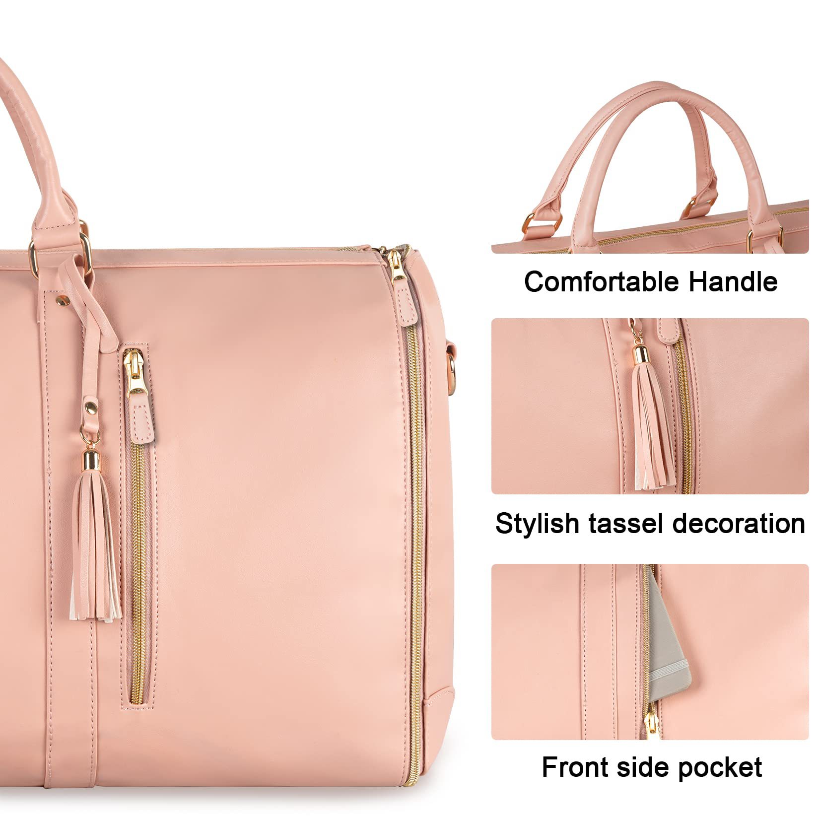 Large Capacity Travel Duffle Bag Women's Handbag Folding Suit Bag Waterproof Clothes Totes — view 5