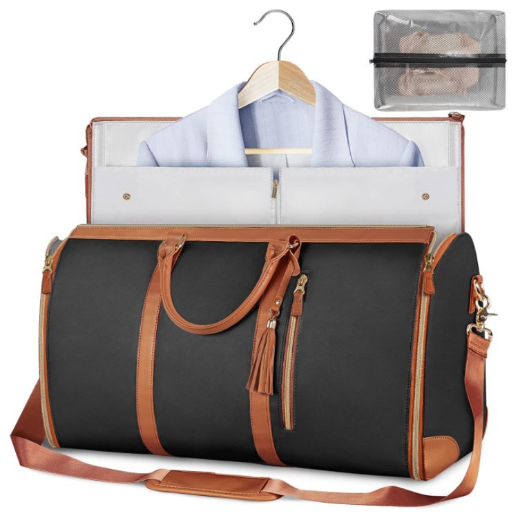 Large Capacity Travel Duffle Bag Women's Handbag Folding Suit Bag Waterproof Clothes Totes — view 7
