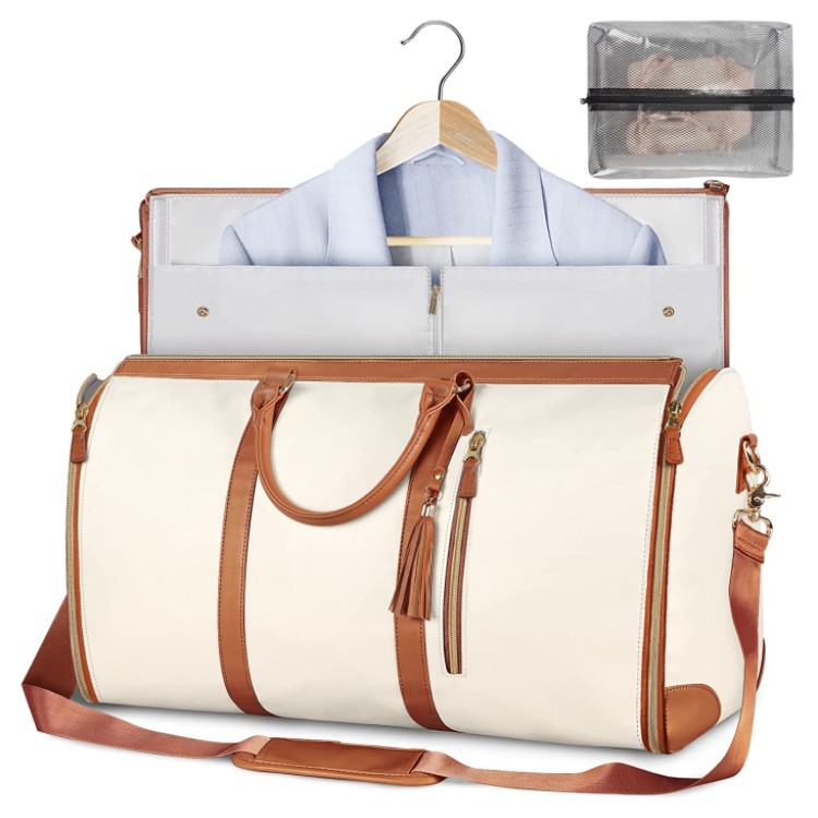 Large Capacity Travel Duffle Bag Women's Handbag Folding Suit Bag Waterproof Clothes Totes — view 8