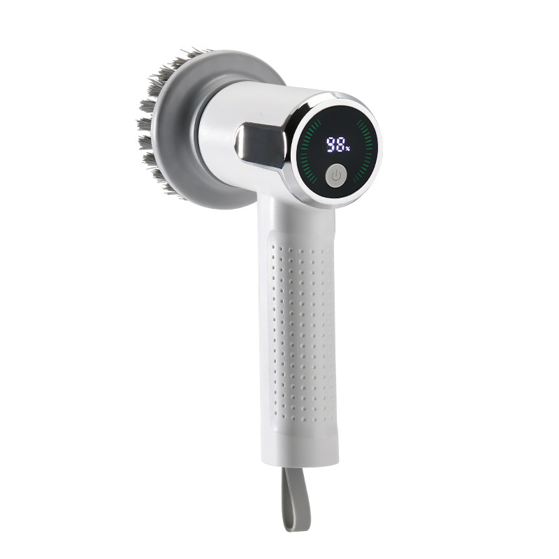 Multifunctional Smart Display Electric Cleaning Brush Wireless Kitchen Sink Cleaning Brush Waterproof Electric Pot Brush Cleaning Tool — view 6