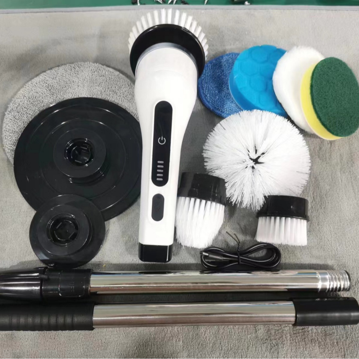 Electric Multifunction Cleaning Brush Scrubbing Brush Charging Waterproof — view 2