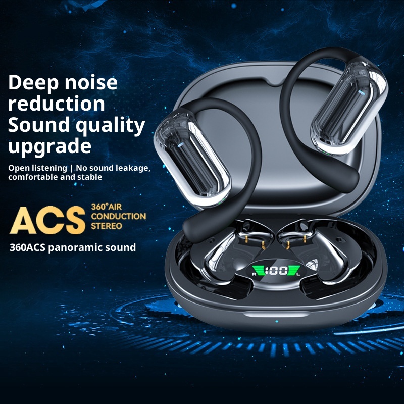In-ear Noise-canceling Sports Ear-hook Bluetooth Earphones — view 2