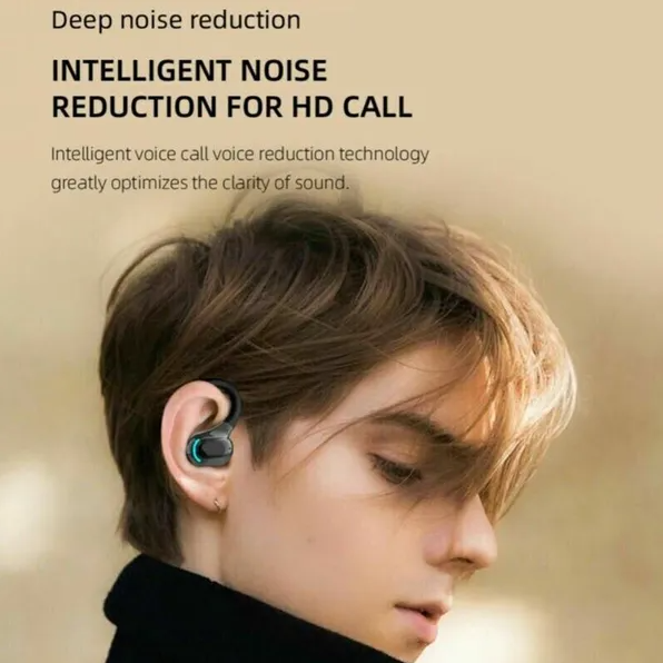 New Bluetooth 5.1 Headset Wireless Earbuds Earphones Stereo Headphones Ear Hook — view 3