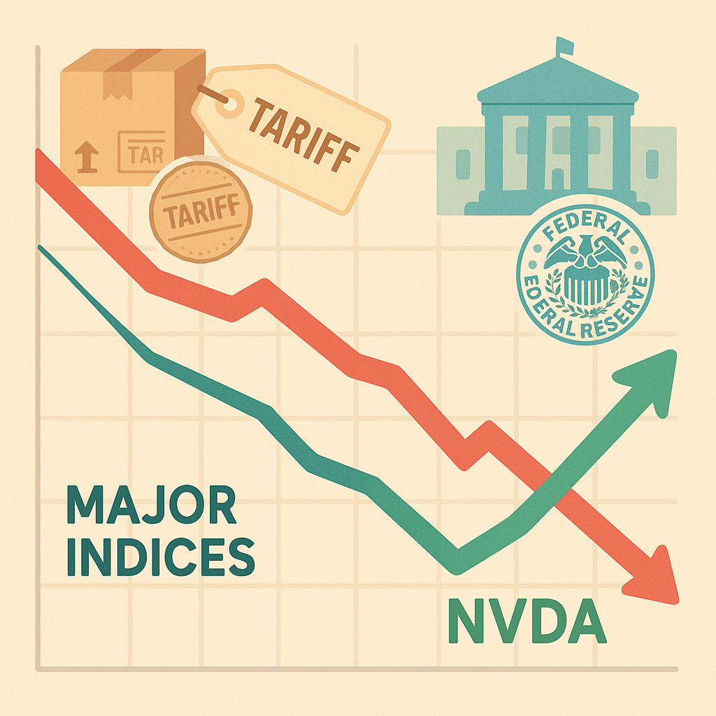 Market Wobbles on Fed Minutes, Tariffs; Nvidia Soars, HP Plunges