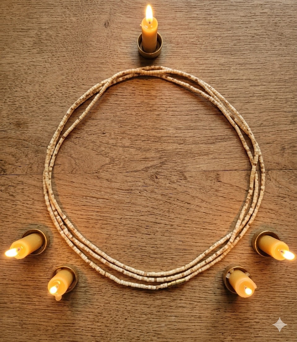 Tulsi Kanthi (Neck) Mala - Triple Round thumbnail 5