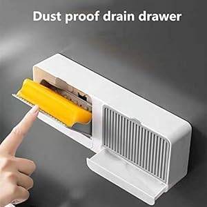 Double Bar Soap Dish with Drainage Boxxx, Premium Plastic Soap Holder, Soap Saver for Shower, Easy Cleaning, Dry,Extend Soap Life,No Drilling Soap Box are Simpleee, Beautiful and Practical 1 Pcs thumbnail 2