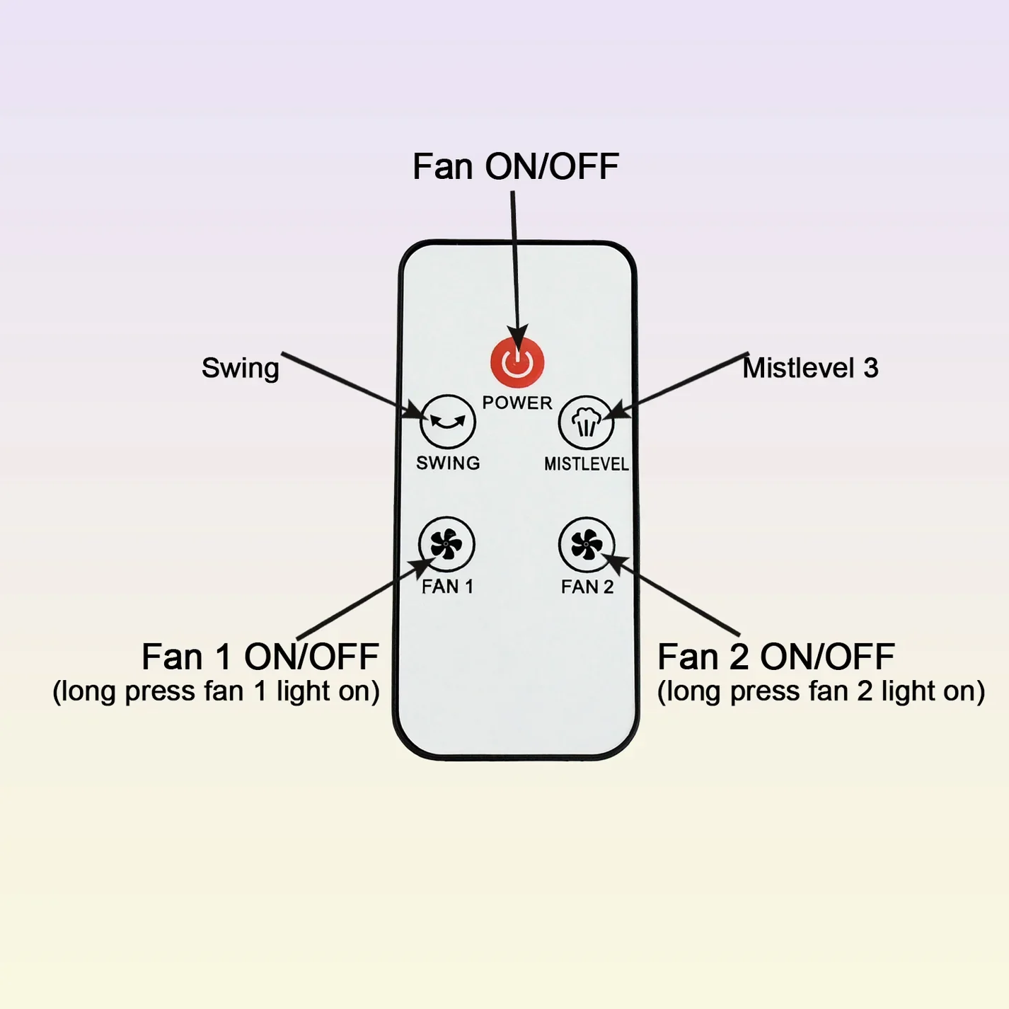 Electric Fan Desktop Double-Head Powerful Air (1 Pc / With Remote / Plug and Play) thumbnail 5