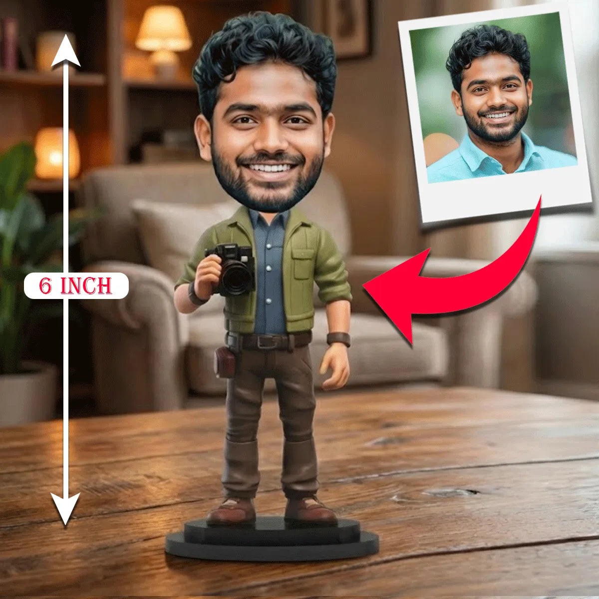 Custom Photographer Caricature | Unique Gift for Camera Lovers thumbnail 3