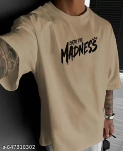 DROP SHOULDER OVERSIZED COTTON TSHIRT