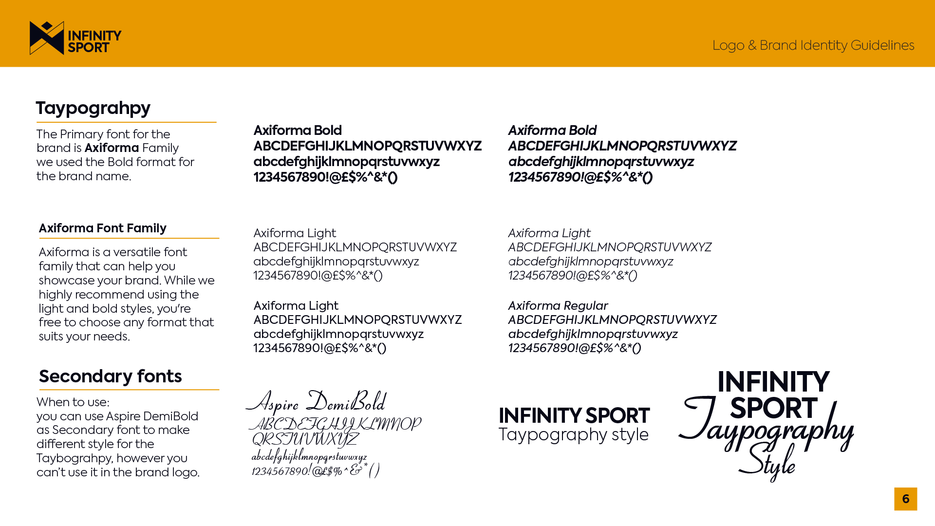 Infinity Sports Branding Identity