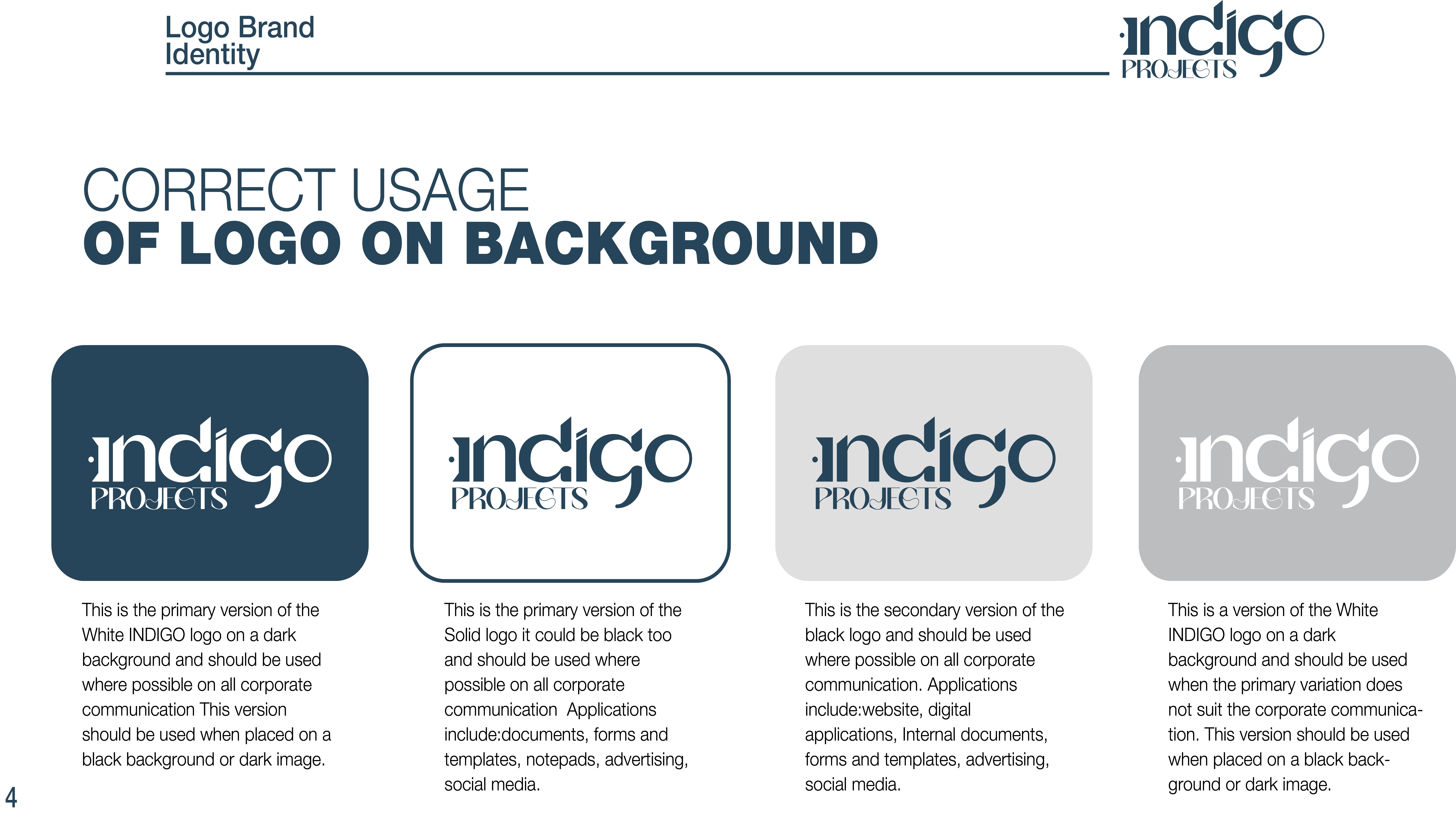 Indigo branding identity - Trendlix Branding Services