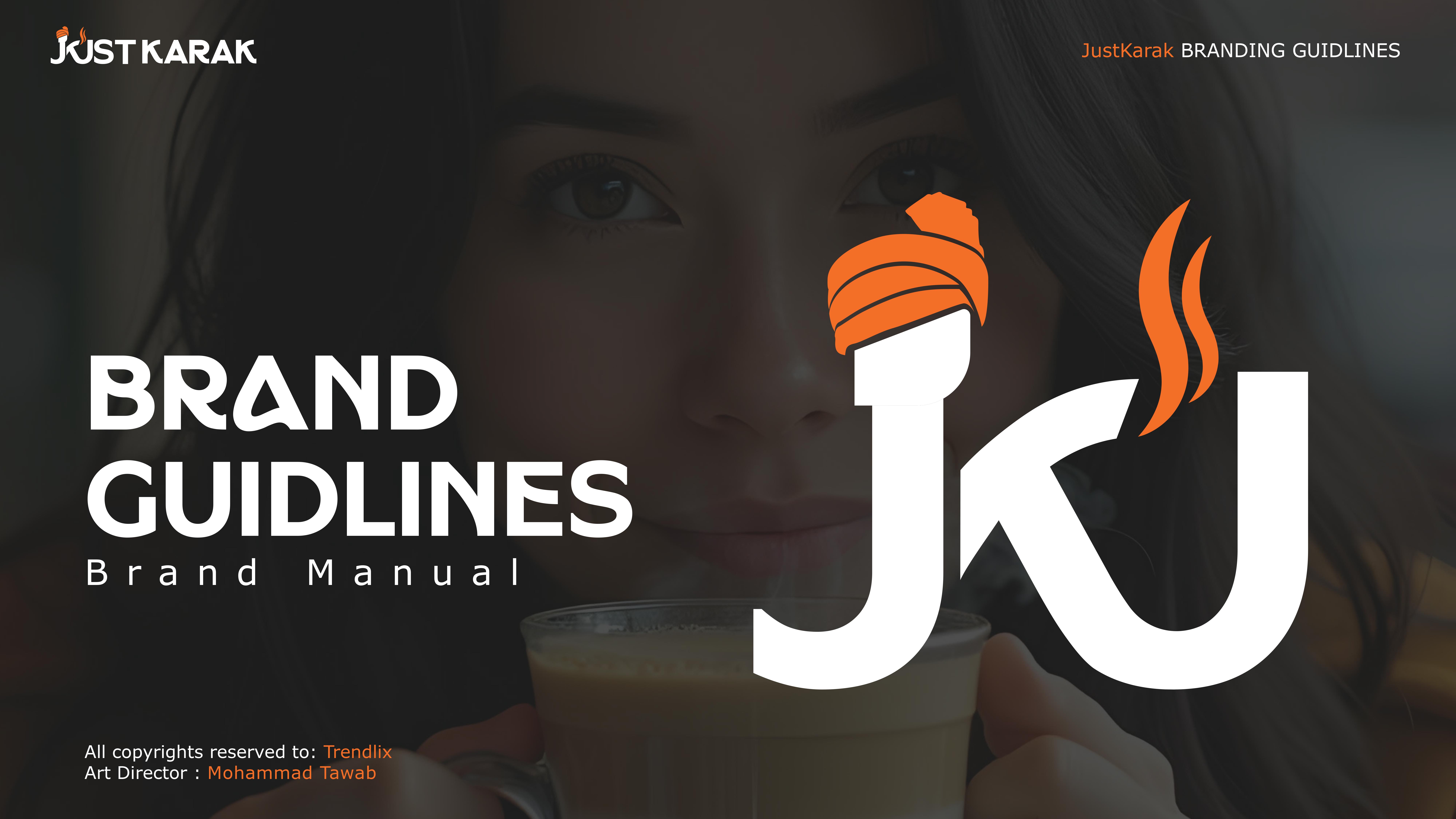 Just Karak Cafe Branding Identity